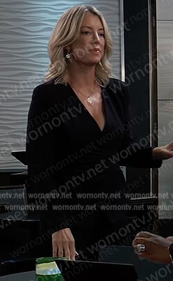 Nina's black blazer on General Hospital
