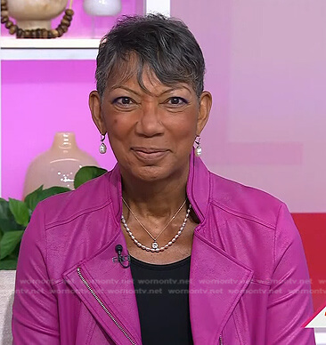 Ricki Fairley's pink leather jacket on Today