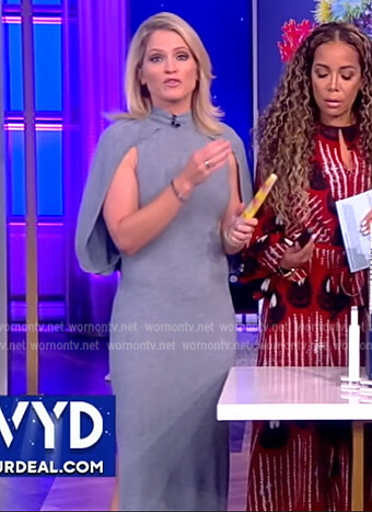 Sara's cape sweater dress on The View