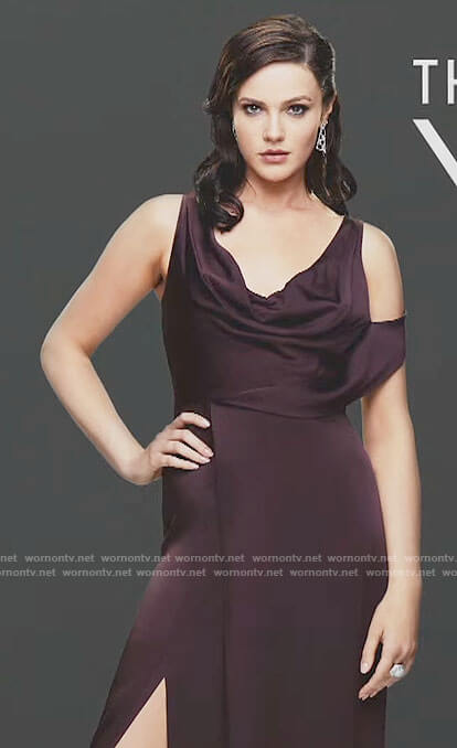 Tessa's draped gown on The Young and the Restless
