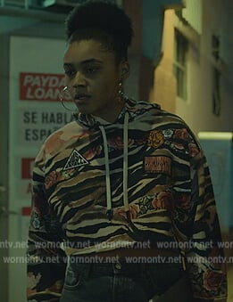 Tiger print hoodie on Reasonable Doubt