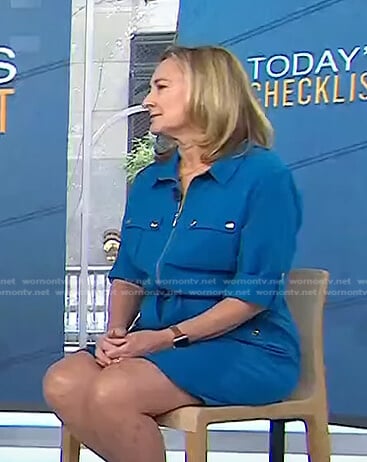 Amy Goyer's blue utility dress on Today