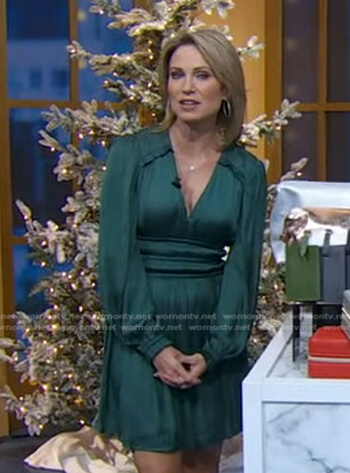 Amy's green smocked dress on Good Morning America