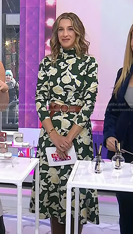 Andrea Lavinthal's green floral dress on Today