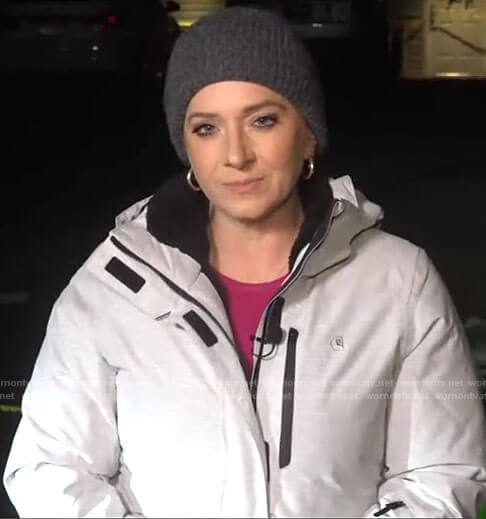 Christina Ruffnini's padded jacket on CBS Mornings