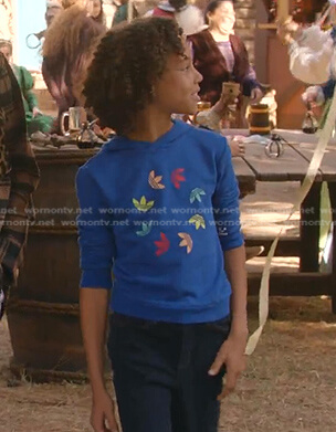Denny's blue print hoodie on 9-1-1