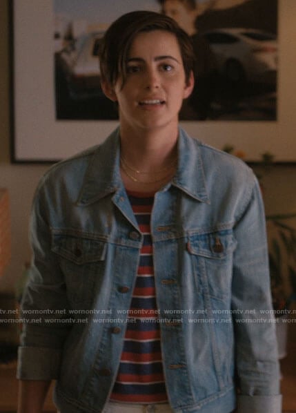 Finley's denim jacket on The L Word Generation Q