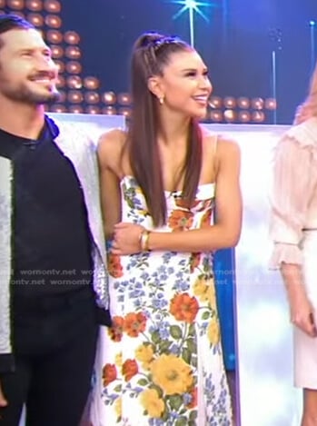 Gabby's white floral dress on Good Morning America