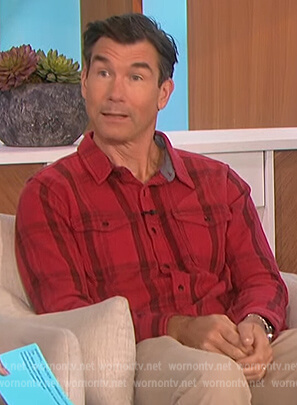 Jerry's red plaid shirt on The Talk