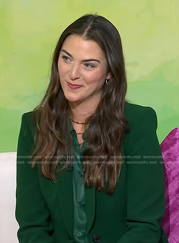 Jessica Quarello's green blazer on Today