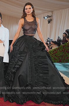 Kendall's Met Gala gown on The Kardashians