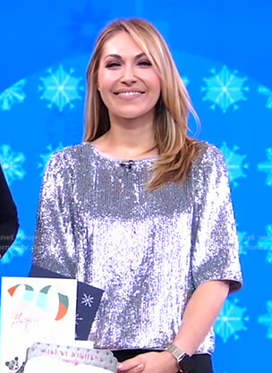 Lori's sequin top on Good Morning America