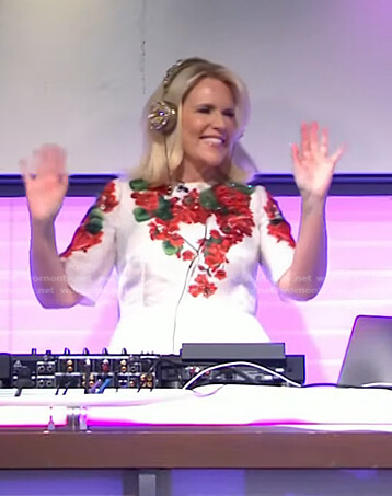 Marjorie's white floral dress on Today