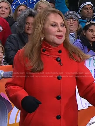 Marlo Thomas's red coat on Today