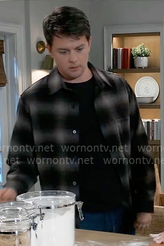 Michael's plaid shirt on General Hospital
