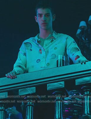 Patrick's planet print shirt on Elite