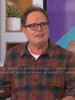 Rainn Wilson's plaid jacket on The Talk