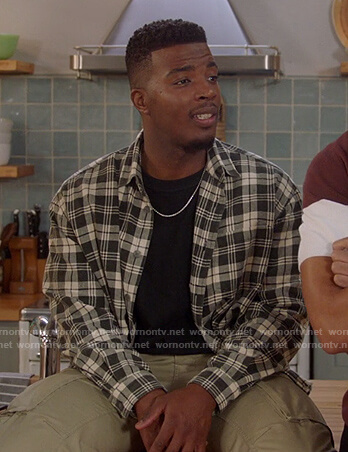 Spencer's plaid shirt on All American