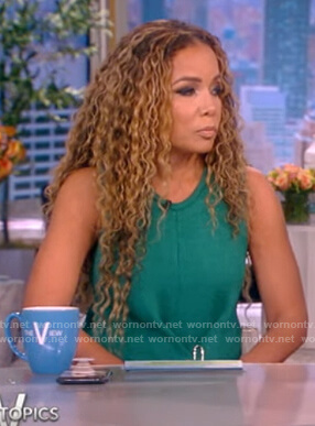 Sunny's ring embellished maxi dress on The View