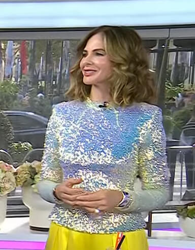 Trinny Woodall's sequin top on Today