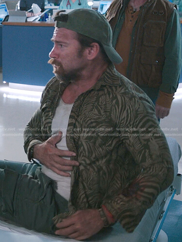 Wolf's zebra print shirt on The Resident
