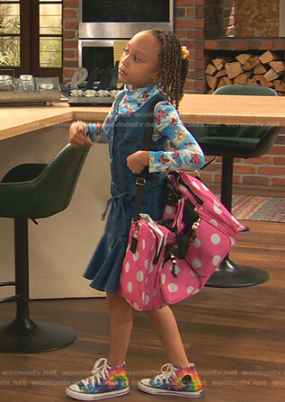 Alice's denim dress on Ravens Home