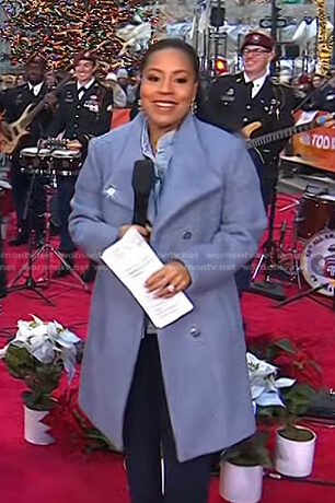 Sheinelle's blue coat on Today