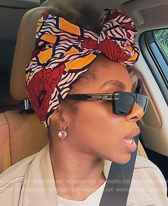 Candiace's black sunglasses on The Real Housewives of Potomac