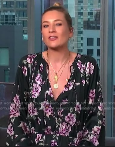 Charlie's floral tie neck dress on Extra