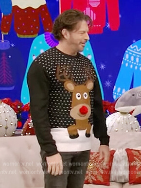 Harry Connick Jr's ugly Christmas sweater on Live with Kelly and Ryan
