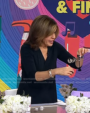 Hoda's hoop earrings on Today