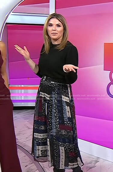 Jenna's patchwork midi skirt on Today
