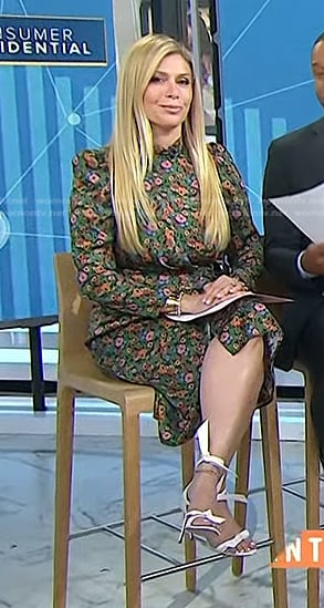 Jill's green floral dress on Today