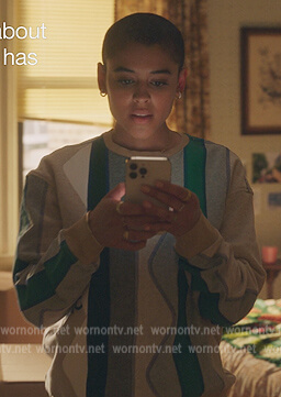 Julien's stripe knit sweatshirt on Gossip Girl