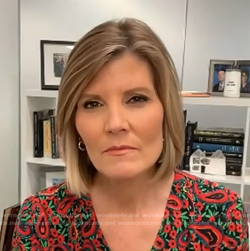 Kate Snow's paisley print dress on Today