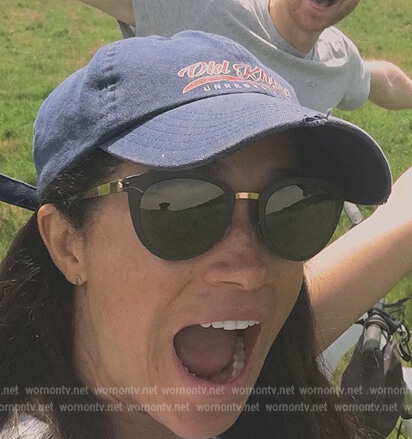 Meghan Markle's black sunglasses on Harry and Meghan