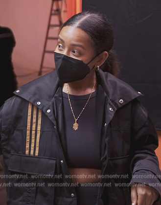 Ivy's black adidas jacket on The Real Housewives of Miami