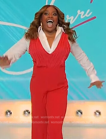Sherri's coral jumpsuit on Sherri