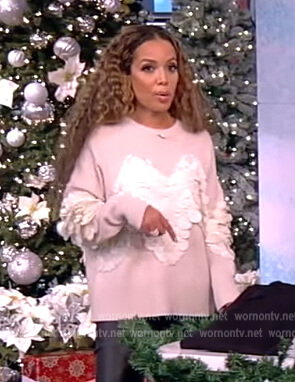 Sunny's pink heart sequin sweater on The View