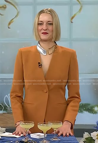 Laura Vitale's orange blazer on Today