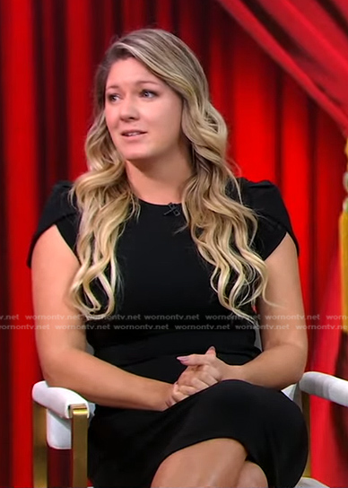 Alaina Moulton's black dress on Good Morning America