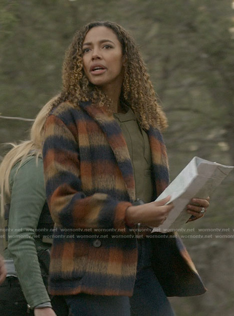 Cassie's checked jacket on Big Sky