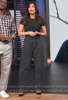 Courtney Mazza Lopez's black pants by Access Hollywood