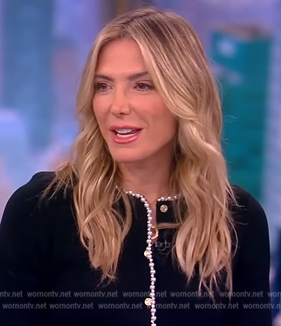 Debbie Matenopoulos's pearl trim jacket on The View