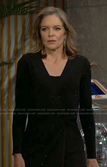 Diane's black sparkly dress on The Young and the Restless