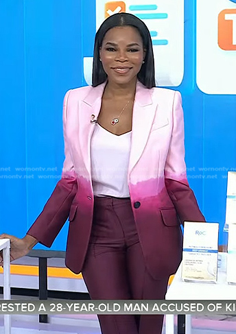 Dr. Michelle Henry's pink dip-dye blazer suit on Today
