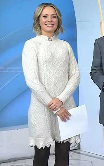 Dylan's cable knit sweater dress on Today
