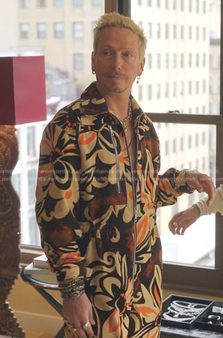 Eric Daman's floral jumpsuit on Gossip Girl