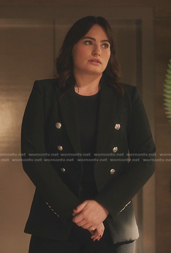 Heidi's black double breasted blazer on Gossip Girl