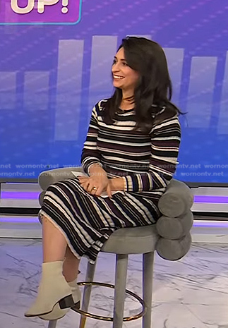 Holly Palmieri's striped dress on Today